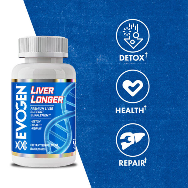 EVOGEN Liver Longer 84 caps. - Image 3